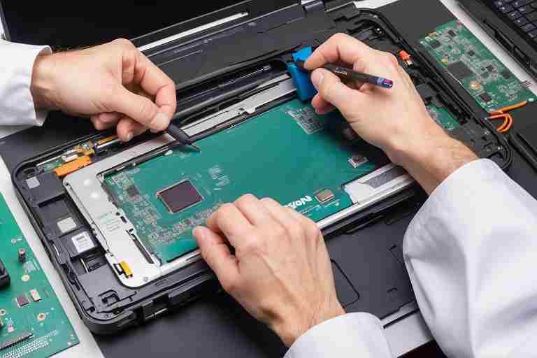 ¿Cómo reparar la pantalla rota en un Medion Akoya P15645?